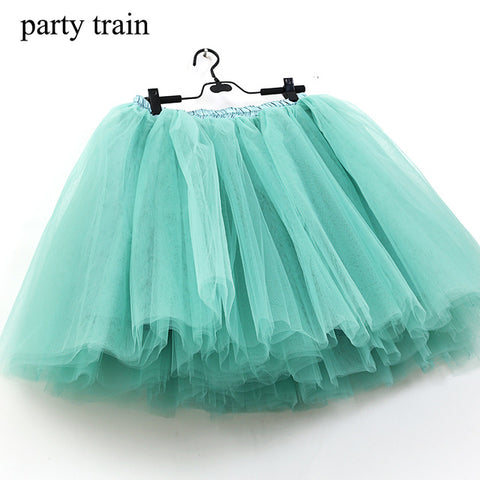 7 Layers Midi Tulle Skirt