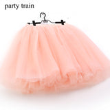 7 Layers Midi Tulle Skirt