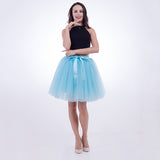 7 Layers Midi Tulle Skirt