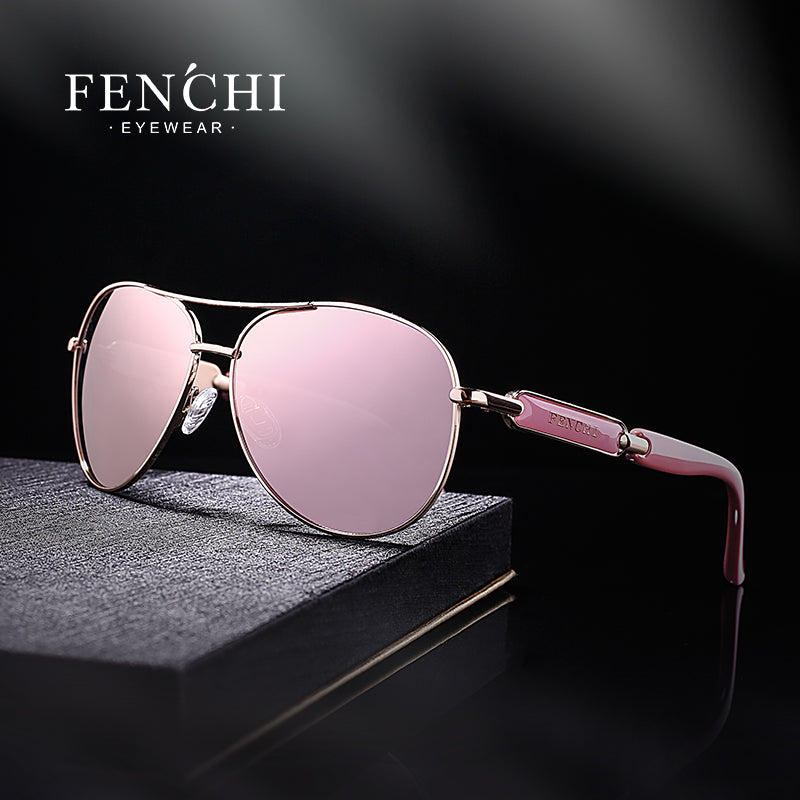 FENCHI Sunglasses Women Metal Hot Rays Glasses