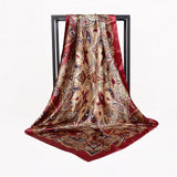 Women Silk Scarf Shawl