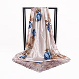 Women Silk Scarf Shawl